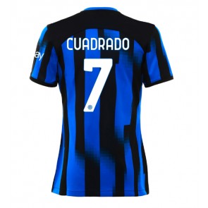 Inter Milan Juan Cuadrado #7 Replika Hjemmebanetrøje Dame 2023-24 Kortærmet